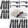 Fayee FY804 Parts-26 Propellers(16pcs) & Outer protect frame(4pcs) & Main motor(4pcs-2CW+2CCW),FY804 RC Quadcopter Drone Spare Parts FY804 Replacement Accessories