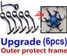 Fayee FY805 Parts-06 Upgrade outer protect frame(6pcs),Fayee FY805 RC Hexacopter Drone Spare Parts,FY805 Quadcopter Replacement Accessories