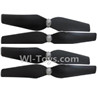 HuaJun HJ823 Parts-03 Propellers,Main rotor blades(4pcs)-Black,HuaJun Toys HJ823 RC Quadcopter Drone Spare Parts,HJ Toys HJ823 Accessoriess Replacement