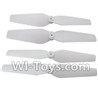 HuaJun Toys W606-5 Parts-04 Propellers,Main rotor blades(4pcs),HuaJun Toys W606-5 RC Quadcopter Drone Spare Parts,HJ Toys W606-5 Accessoriess Replacement