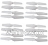 HuaJun Toys W606-5 Parts-05 Propellers,Main rotor blades(16pcs),HuaJun Toys W606-5 RC Quadcopter Drone Spare Parts,HJ Toys W606-5 Accessoriess Replacement