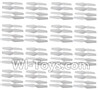 HuaJun Toys W606-5 Parts-06 Propellers,Main rotor blades(64pcs),HuaJun Toys W606-5 RC Quadcopter Drone Spare Parts,HJ Toys W606-5 Accessoriess Replacement