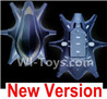 HuaJun Toys W609-7 W609-8 Parts-01-03 Upper and Bottom shell cover-Blue,HuaJun Toys W609-7 W609-8 RC Hexadcopter Drone Spare Parts,HJ Toys W609-7 W609-8 Accessoriess Replacement