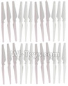 HuaJun Toys W609-7 W609-8 Parts-04-02 Main rotor blades(24pcs)-White,HuaJun Toys W609-7 W609-8 RC Hexadcopter Drone Spare Parts,HJ Toys W609-7 W609-8 Accessoriess Replacement