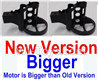 HuaJun Toys W609-7 W609-8 Parts-07-01 Motor seat(2pcs)-New version For Big Motor,HuaJun Toys W609-7 W609-8 RC Hexadcopter Drone Spare Parts,HJ Toys W609-7 W609-8 Accessoriess Replacement