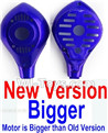 HuaJun Toys W609-7 W609-8 Parts-08-02 Upper and bottom motor cover-Blue(1 set),HuaJun Toys W609-7 W609-8 RC Hexadcopter Drone Spare Parts,HJ Toys W609-7 W609-8 Accessoriess Replacement