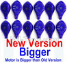 HuaJun Toys W609-7 W609-8 Parts-09-02 Upper and bottom motor cover-Blue(6 set),HuaJun Toys W609-7 W609-8 RC Hexadcopter Drone Spare Parts,HJ Toys W609-7 W609-8 Accessoriess Replacement