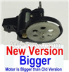 HuaJun Toys W609-7 W609-8 Parts-13-01 Whole motor unit(New verision)-(Include the Main motor,Main gear with hollow pipe,Motor seat,bearing)-1 set,HuaJun Toys W609-7 W609-8 RC Hexadcopter Drone Spare Parts,HJ Toys W609-7 W609-8 Accessoriess Replacement