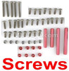 JJPRO P175 Spare Parts-07 Universal screws, aluminum column accessories package,JJRC JJPRO P175 RC Quadcopter Drone Spare Parts Replacement Accessories