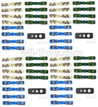 JJPRO P175 Spare Parts-09-02 Propellers,Main rotor blades(3 color,each 16pcs,Total 48pcs) & Split paddle device(4pcs),JJRC JJPRO P175 RC Quadcopter Drone Spare Parts Replacement Accessories