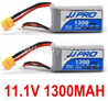 JJPRO P175 Spare Parts-15-04 11.1V 1300MAH Battery(2pcs),JJRC JJPRO P175 RC Quadcopter Drone Spare Parts Replacement Accessories