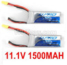 JJPRO P175 Spare Parts-15-05 11.1V 1500MAH Battery(2pcs),JJRC JJPRO P175 RC Quadcopter Drone Spare Parts Replacement Accessories
