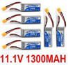 JJPRO P175 Spare Parts-15-07 11.1V 1300MAH Battery(6pcs),JJRC JJPRO P175 RC Quadcopter Drone Spare Parts Replacement Accessories