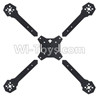 JJPRO P200 Spare Parts-08-03 Machine arm(4pcs)-Pure carbon fiber 175MM & Middle fuselage Board,JJRC JJPRO P200 RC Quadcopter Drone Spare Parts Replacement Accessories