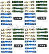 JJPRO P200 Spare Parts-09-02 Propellers,Main rotor blades(3 color,each 16pcs,Total 48pcs) & Split paddle device(4pcs),JJRC JJPRO P200 RC Quadcopter Drone Spare Parts Replacement Accessories