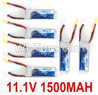 JJPRO P200 Spare Parts-15-08 11.1V 1500MAH Battery(6pcs),JJRC JJPRO P200 RC Quadcopter Drone Spare Parts Replacement Accessories