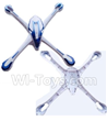 JJRC H16C Parts-02 Upper shell cover-Blue & Bottom shell cover For JJRC H16 H16 RC Quadcopter,Drone Spare parts