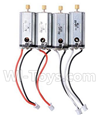 JJRC H16C Parts-11 Main motor with Red and Black wire(2pcs) & Main motor with White and Black wire(2pcs) For JJRC H16 H16 RC Quadcopter,Drone Spare parts