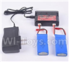 JJRC H16C Parts-20 Upgrade Charger unit(Can charge two battery at the same time) & 7.4v 1200MAH Battery(2pcs) For JJRC H16 H16 RC Quadcopter,Drone Spare parts