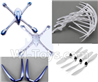 JJRC H16C Parts-31 Crash set 1(Upper and bottom shell cover-Blue & Outer protect frame(4pcs) & Propellers(4pcs) & Landing skid(2pcs)) For JJRC H16 H16 RC Quadcopter,Drone Spare parts
