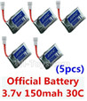 JJRC H8 Mini parts-14 Official 3.7v 150mah 30c Battery(5pcs) For JJRC H8 MINI Drone,H8 Quadcopter