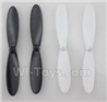 JJRC 1000 Parts-03 Main rotor blades(4pcs-2x Black & 2X White) For JJRC 1000 RC Quadcopter,RC Drone,JJ-1000 Sapre Parts