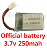 JJRC 1000 Parts-11 Official 3.7v 250mah battery(1pcs) For JJRC 1000 RC Quadcopter,RC Drone,JJ-1000 Sapre Parts