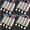 BoMing M39G Spare Parts-08-02 Reversing-rotating Motor with Red and White wire(8pcs) & Rotating Motor with red and Bluewire(8pcs),Bo Ming BoMing M39G RC Quadcopter Drone Spare Parts Replacement Accessories M39