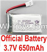 BoMing M39G Spare Parts-10-01 Official 3.7V 650mAh Battery(1pcs)-45X25X8mm,Bo Ming BoMing M39G RC Quadcopter Drone Spare Parts Replacement Accessories M39