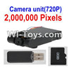 JJRC H11 H11C H11D Parts-53 2,000,000 Pixels HD Camera unit(Include the 2GB Memory Card and Rearder) For JJRC H11 H11C H11D Quadcopter Spare parts,RC drone Parts,2.4G UFO Parts
