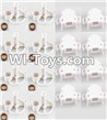 JJRC H26 H26C H26W Parts-20 Motor seat with Copper sleeve(8pcs) & Motor Cover(8pcs) For JJRC H26 H26C H26D H26W Quadcopter Spare parts,RC drone Parts,2.4G UFO Parts