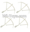 JJRC H26 H26C H26W Parts-32 Outer protect frame(4pcs)-White For JJRC H26 H26C H26D H26W Quadcopter Spare parts,RC drone Parts,2.4G UFO Parts
