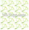 JJRC H26 H26C H26W Parts-35 Outer protect frame(20pcs)-Green For JJRC H26 H26C H26D H26W Quadcopter Spare parts,RC drone Parts,2.4G UFO Parts