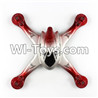 JJRC H29 H29C H29W H29G Parts-05 Upper shell cover-Red For JJRC H29 H29C H29W Quadcopter Spare parts,RC drone Parts,2.4G UFO Parts