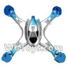 JJRC H29 H29C H29W H29G Parts-06 Upper shell cover-Blue For JJRC H29 H29C H29W Quadcopter Spare parts,RC drone Parts,2.4G UFO Parts