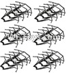 JJRC H29 H29C H29W H29G Parts-11 Outer protect frame(24pcs) For JJRC H29 H29C H29W Quadcopter Spare parts,RC drone Parts,2.4G UFO Parts