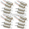 JJRC H29 H29C H29W H29G Parts-36 rotating Motor with red and Blue wire(8pcs) & Reversing-rotating Motor with Black and white wire(8pcs) For JJRC H29 H29C H29W Quadcopter Spare parts,RC drone Parts,2.4G UFO Parts