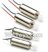 JJRC H29 H29C H29W H29G Parts-37 rotating Motor with red and Blue wire(2pcs) & Reversing-rotating Motor with Black and white wire(2pcs) For JJRC H29 H29C H29W Quadcopter Spare parts,RC drone Parts,2.4G UFO Parts