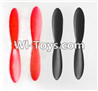 JJRC H30 H30C H30W Parts-03 Propellers,Main rotor baldes(2X Red and 2X Black)-Total 4cs For JJRC H30 H30C H30W Quadcopter Spare parts,H30 H30C H30W RC drone Parts,2.4G UFO Spare Parts