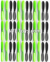JJRC H30 H30C H30W Parts-06 Propellers,Main rotor baldes(18X Green and 18X Black)-Total 36pcs For JJRC H30 H30C H30W Quadcopter Spare parts,H30 H30C H30W RC drone Parts,2.4G UFO Spare Parts