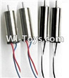 JJRC H30 H30C H30W Parts-12 Rotating Motor with red and Blue wire(2pcs) & Reversing-rotating Motor with Black and white wire(2pcs) For JJRC H30 H30C H30W Quadcopter Spare parts,H30 H30C H30W RC drone Parts,2.4G UFO Spare Parts