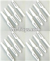 JJRC H31 H31C H31W Spare Parts-06 Propellers,Main rotor blades(16pcs)-White,JJRC H31 H31C H31W RC Quadcopter Drone Spare Parts Replacement Accessories