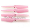JJRC H37 Spare Parts-03-02 Main rotor blades,Propellers(4pcs)-Pink,JJRC H37 RC Quadcopter Drone Spare Parts Replacement Accessories,H37 ELFIE Pocket Selfie Drone Parts