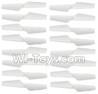 JJRC H37 Spare Parts-03-03 Main rotor blades,Propellers(16pcs)-White,JJRC H37 RC Quadcopter Drone Spare Parts Replacement Accessories,H37 ELFIE Pocket Selfie Drone Parts