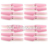 JJRC H37 Spare Parts-03-04 Main rotor blades,Propellers(16pcs)-Pink,JJRC H37 RC Quadcopter Drone Spare Parts Replacement Accessories,H37 ELFIE Pocket Selfie Drone Parts