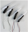 JJRC H37 Spare Parts-05 Whole motor arm unit(4 Set-2X CW and 2X CCW)-Black,JJRC H37 RC Quadcopter Drone Spare Parts Replacement Accessories,H37 ELFIE Pocket Selfie Drone Parts