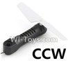 JJRC H37 Spare Parts-08 Reversing-rotating motor Arm unit(1 Set-CCW)-Include the Motor,Propellers,Main gear,and Arm-Black,JJRC H37 RC Quadcopter Drone Spare Parts Replacement Accessories,H37 ELFIE Pocket Selfie Drone Parts