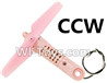 JJRC H37 Spare Parts-10 Reversing-rotating motor Arm unit(1 Set-CCW)-Include the Motor,Propellers,Main gear,and Arm-Pink,JJRC H37 RC Quadcopter Drone Spare Parts Replacement Accessories,H37 ELFIE Pocket Selfie Drone Parts
