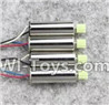 JJRC H37 Spare Parts-11-01 Reversing-rotating Motor with Black and White wire(2pcs) & Rotating Motor with red and Blue wire(2pcs),JJRC H37 RC Quadcopter Drone Spare Parts Replacement Accessories,H37 ELFIE Pocket Selfie Drone Parts