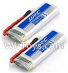 JJRC H37 Spare Parts-17-02 3.7V 500mAh Battery(2pcs),JJRC H37 RC Quadcopter Drone Spare Parts Replacement Accessories,H37 ELFIE Pocket Selfie Drone Parts